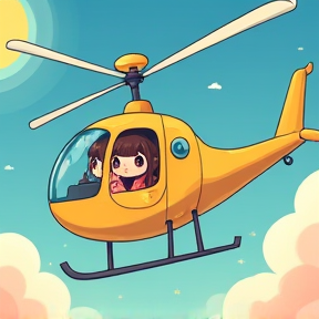 Baumi, Lisa und der Helikopter