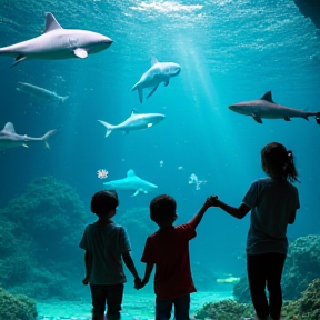 Mark & Madison at the Aquarium