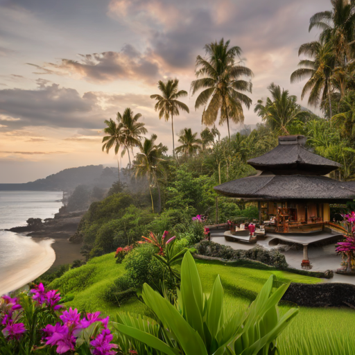 Sunset over bali