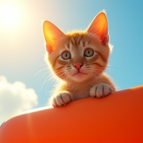 Young Surfer Kitten