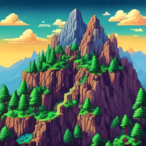 Pixelated Mountain Groove