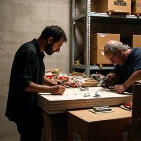 Rock n Roll Barry and kev kev cleaning out the storage