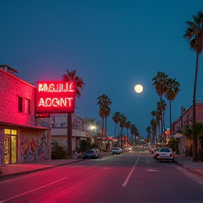 Blue Lights in LA