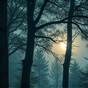 Tempête dans la forêt