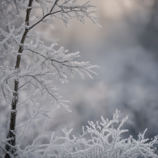 The snow is swirling