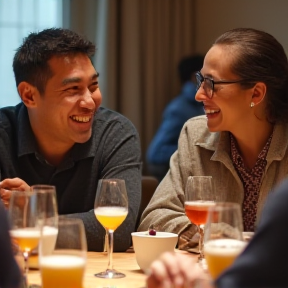 Ursula und Wolfgang bei uns beim Fondue