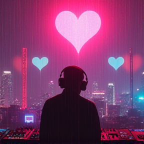 Heartstrings in Neon