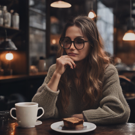 la chica del café