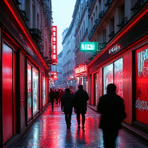 Rouge Piéton, Boulevard Saint Germain