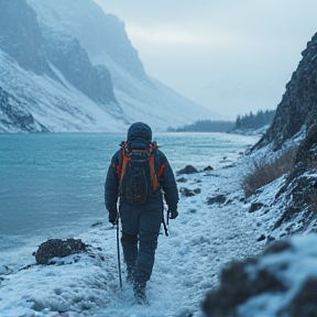 Land beyond the ice wall