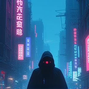 Neon Phantoms: A Cyberpunk Lament in the Style of Shelley