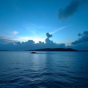 Awan putih dilangit biru