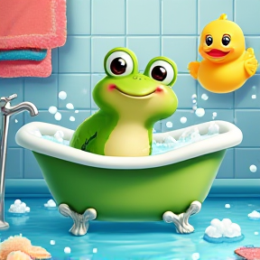 Froggie in the Bathtub