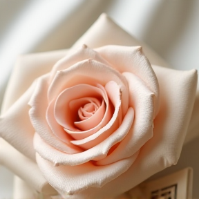 White satin and white roses