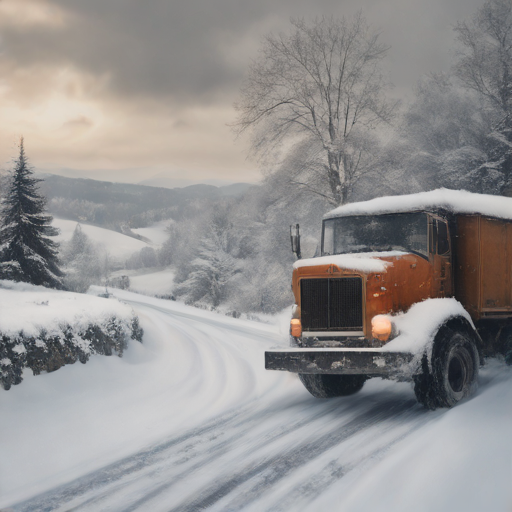 Lorry Stuck on the Hill