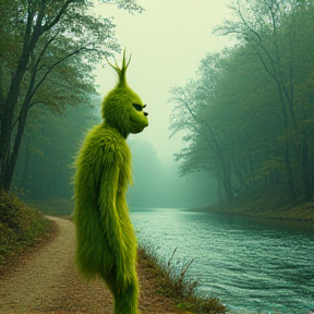 Le grinch s'en va se promener