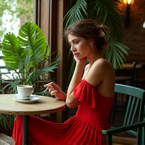 Un Café Avec Une Italienne