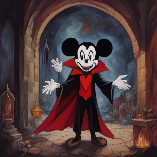 Mickey Mouse Vs. Dracula Spooky