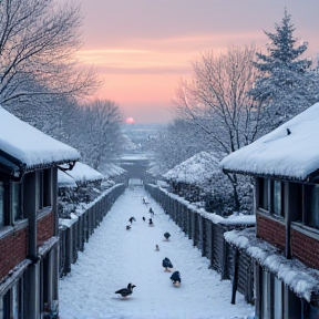 逢雪思梅