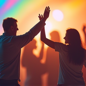 Dancing Under a Rainbow