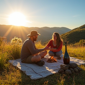 happy moments in the countryside