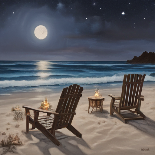 Night on the beach