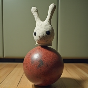 Benjamin et sa tête de boule de bowling de spencer