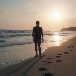 Footprints in the sand