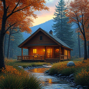 wooden home