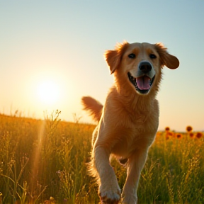 Hund und Sonne