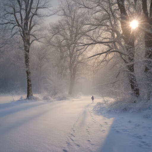 First steps in the snow