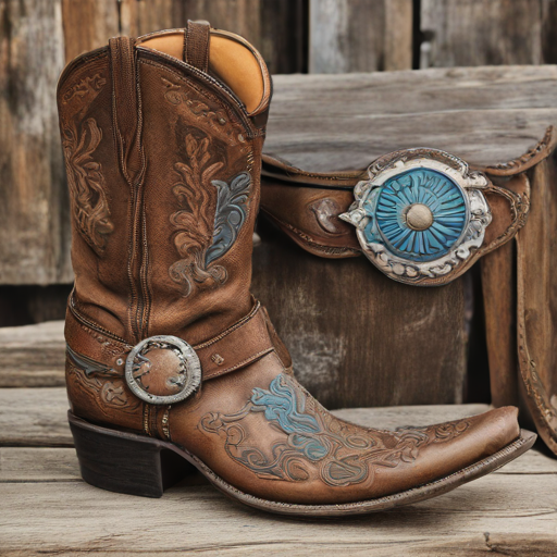 Cowboy's fancy boots