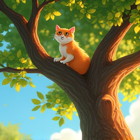 Cat on a Tree