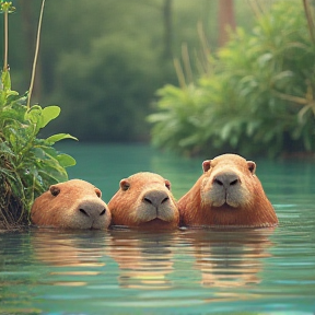 Capybara’s be like..