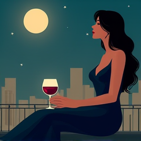 Mujer de noche