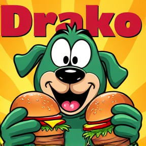 Drako the Burger Dog