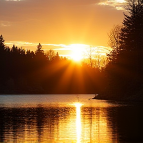 Maison d'été jusqu'à la fin de soirée coucher de soleil