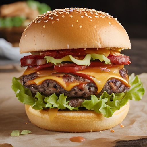 cheeseburger with dressing