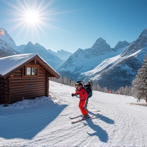 Skifahren im Glanz