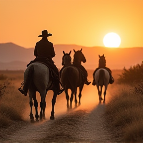 Wild horses and dirt roads