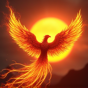 A phoenix rises