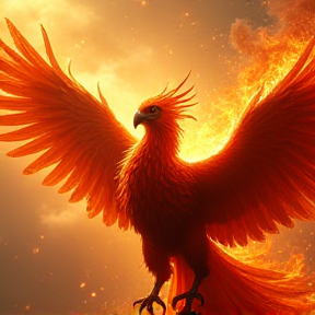 A phoenix rises