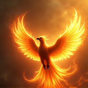 A phoenix rises