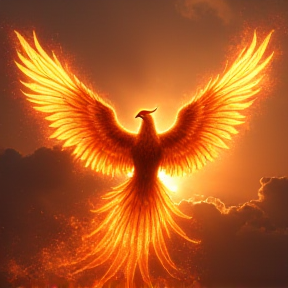 A phoenix rises