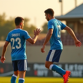 Fußballprofis Im Anmarsch