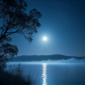 Eucalyptus and the Moon