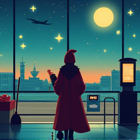 La befana all'aeroporto club