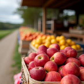 J'achète des pommes