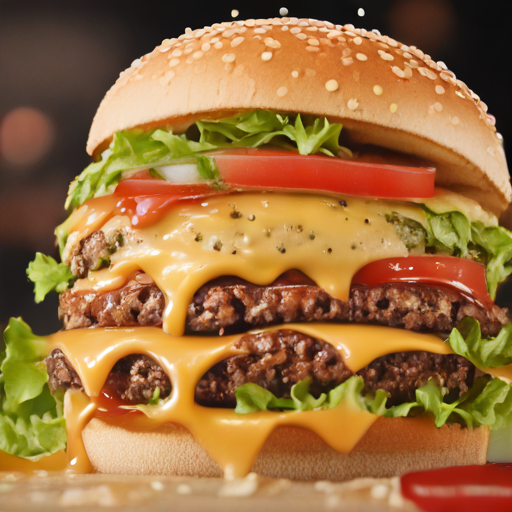 cheeseburger with dressing