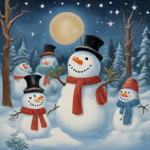 What do snowmen do at night